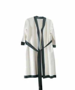 Laidtex Belted Short Latex Robe