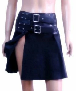 Latexfun Latex Clothing Belted Kinky Latex Kilt