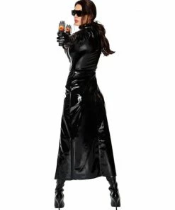 Laidtex Vinyl Vixen Trench Coat