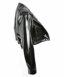 Laidtex Boss Bitch Black Vinyl Coat Latex Clothing 9 Laidtex Boss Bitch Black Vinyl Coat Latex Clothing