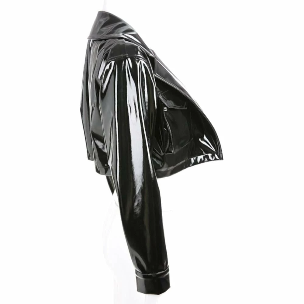 Laidtex Boss Bitch Black Vinyl Coat Latex Clothing 6 Laidtex Boss Bitch Black Vinyl Coat Latex Clothing