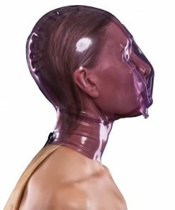 Laidtex Transparent Latex Breathplay Hood Latex Clothing