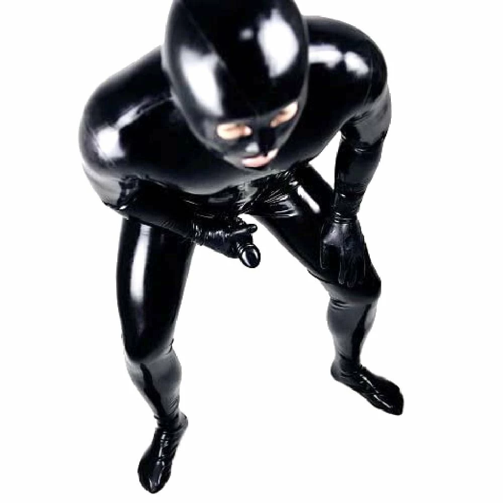 Latexfun Latex Clothing Glossy PVC Gimp Suit 5 Latexfun Latex Clothing Glossy PVC Gimp Suit