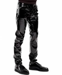 Laidtex Latex Clothing Zippered Men's PVC Pants