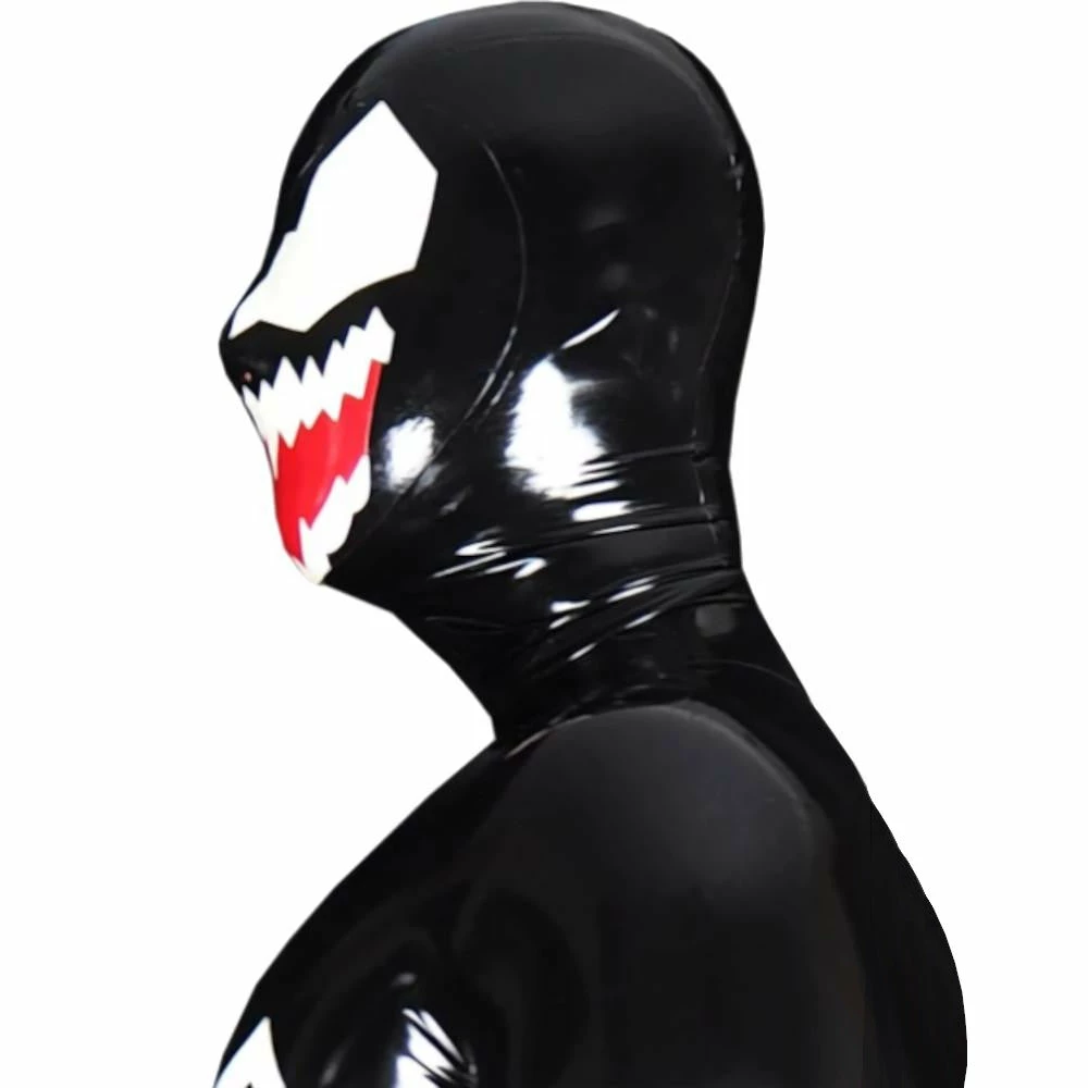 Laidtex Sleek Latex Venom Spiderman Suit Latex Clothing 4 Laidtex Sleek Latex Venom Spiderman Suit Latex Clothing
