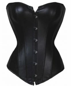 Laidtex Glamourous Faux Leather Corset