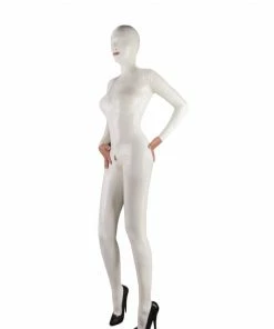 Laidtex Latex Clothing Temptress White Latex Catsuit