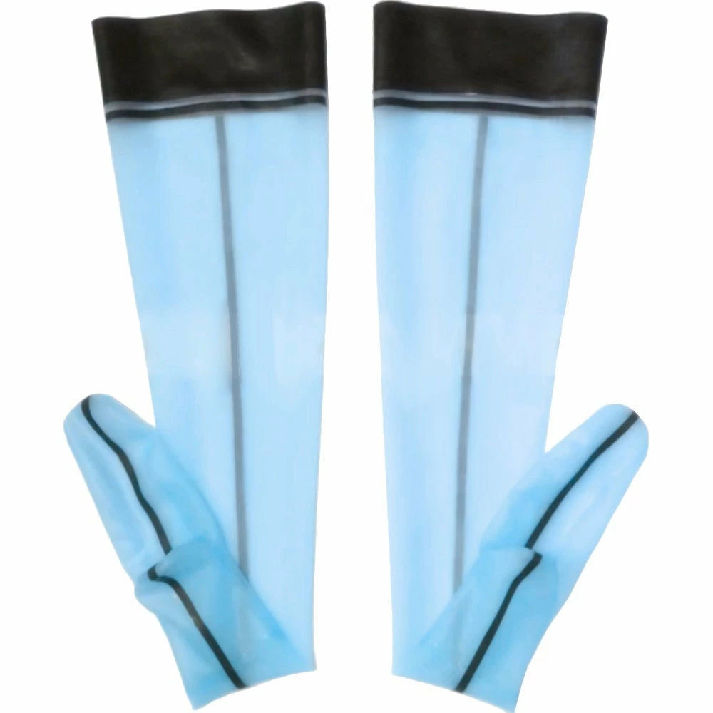 Latexfun Transparent Wet Look Stockings Latex Clothing 6 Latexfun Transparent Wet Look Stockings Latex Clothing
