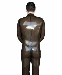Latexfun Latex Clothing Suggestive See Through Latex Catsuit