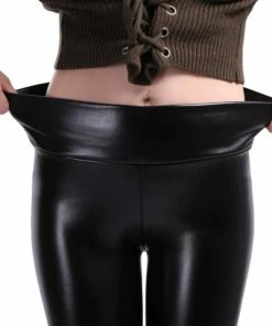 Laidtex Tight Black PVC Leggings Latex Clothing