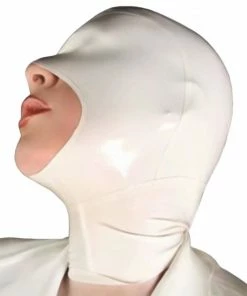 Laidtex Sexy Black Latex Mask Latex Clothing