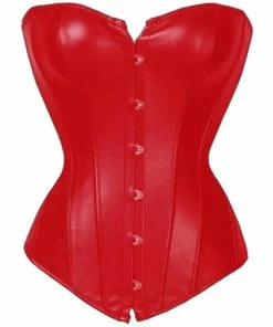 Laidtex Glamourous Faux Leather Corset
