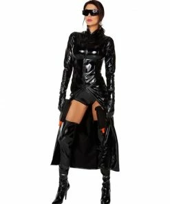 Laidtex Vinyl Vixen Trench Coat