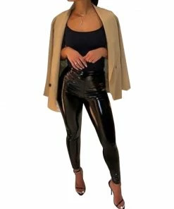 Laidtex Latex Clothing Pastel Women's PVC Pants