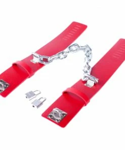 Laidtex Locking Metal Chain Leg Cuffs 13 Laidtex Locking Metal Chain Leg Cuffs