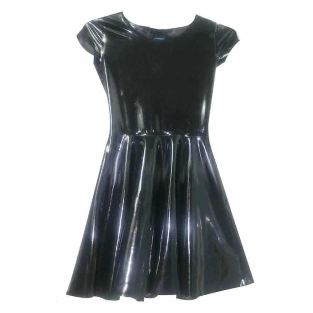 Latexfun Lovely Latex Skater Dress Latex Clothing 7 Latexfun Lovely Latex Skater Dress Latex Clothing