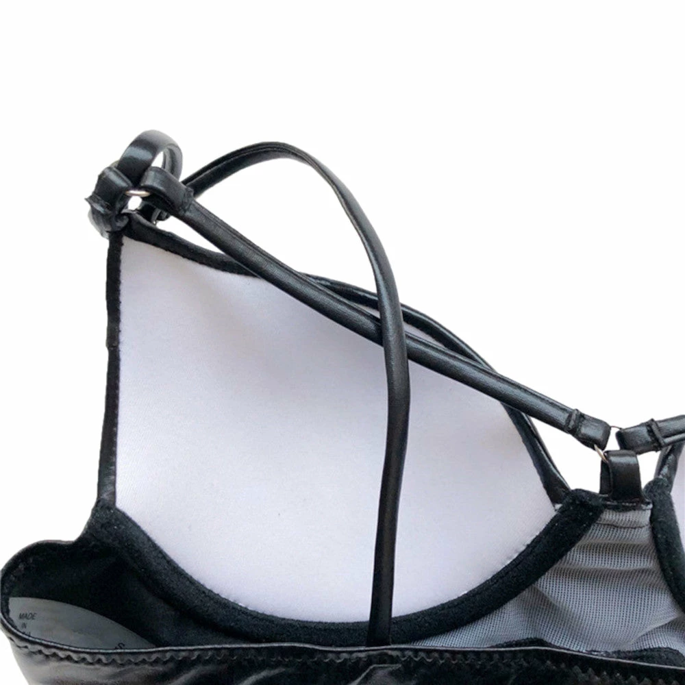 Laidtex Bodacious Black Vinyl Bikini 6 Laidtex Bodacious Black Vinyl Bikini