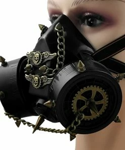 Laidtex Steampunk Bondage Gas Mask