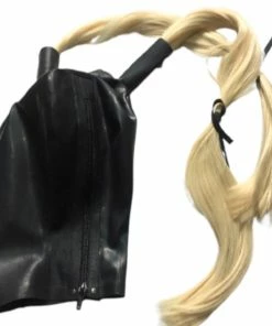 Laidtex Latex Dominatrix Mask With Pigtails 9 Laidtex Latex Dominatrix Mask With Pigtails