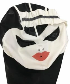 Latexfun Latex Clothing Rousing Ruffled Latex Face Mask