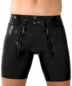 Latexfun Fun Men's Rubber Shorts Latex Clothing