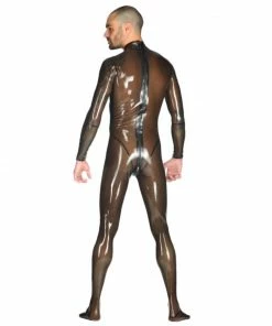 Laidtex Latex Clothing Men's Clear Latex Catsuit