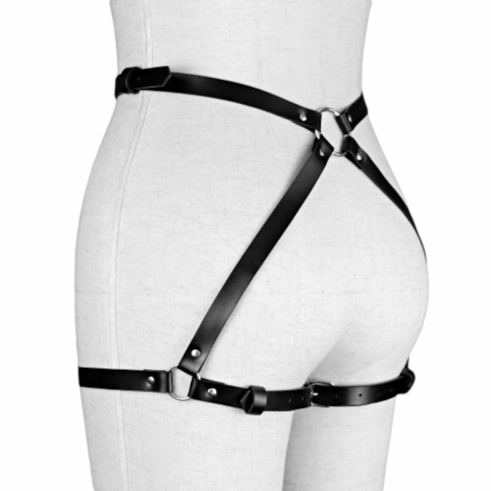 Laidtex PU Leather Thigh Restraints 6 Laidtex PU Leather Thigh Restraints