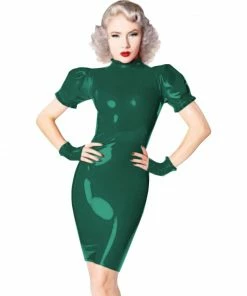 Laidtex Plus Size PVC Dress With Gloves 22 Laidtex Plus Size PVC Dress With Gloves