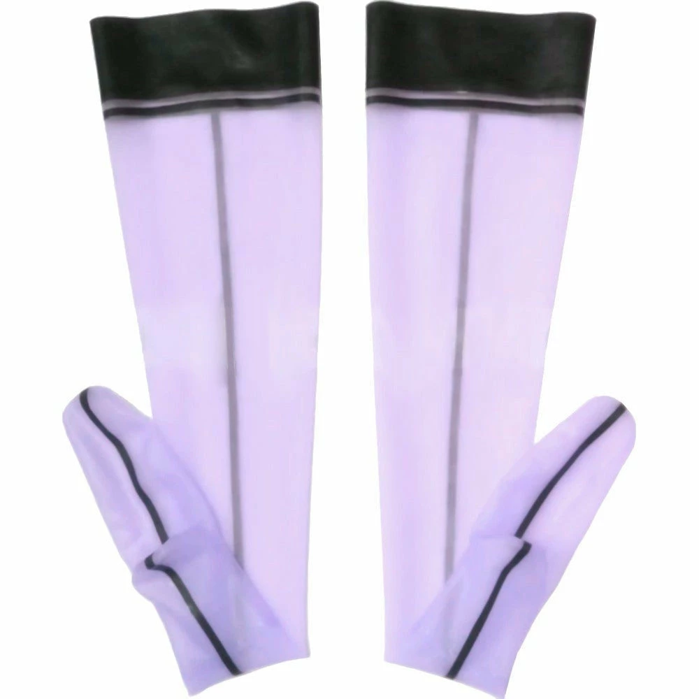 Latexfun Transparent Wet Look Stockings Latex Clothing 10 Latexfun Transparent Wet Look Stockings Latex Clothing