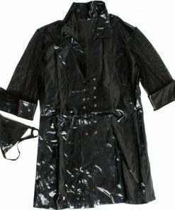 Latexfun Marvelous Mesh Sleeved PVC Coat