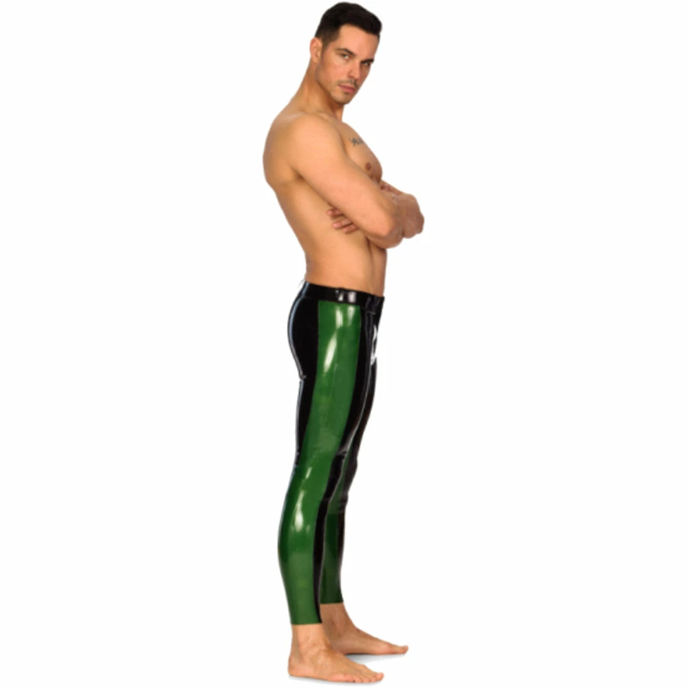 Laidtex Latex Clothing Men's Striped Latex Pants 3 Laidtex Latex Clothing Men's Striped Latex Pants