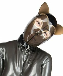 Laidtex Playful Latex Cat Hood Latex Clothing