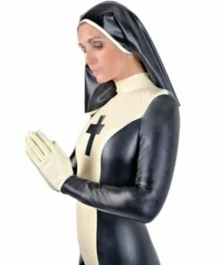Latexfun Latex Clothing Naughty Nun Full Body Costume 9 Latexfun Latex Clothing Naughty Nun Full Body Costume