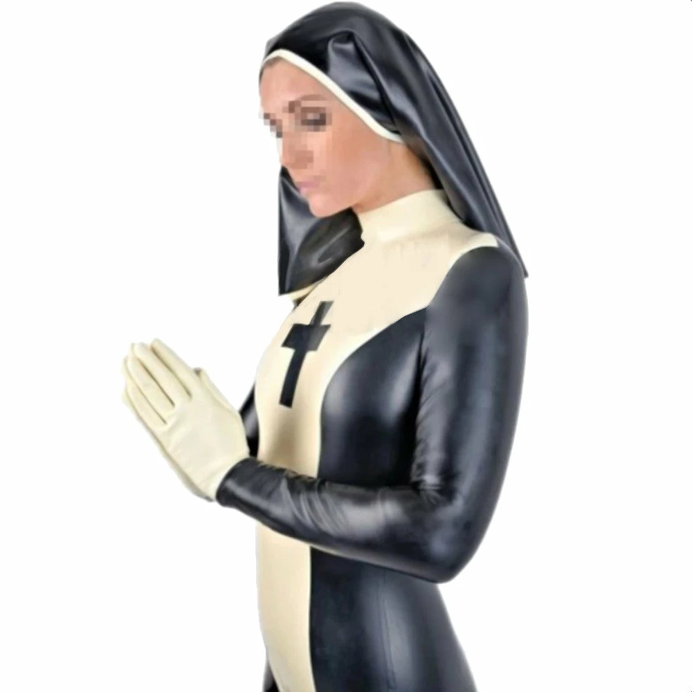 Latexfun Latex Clothing Naughty Nun Full Body Costume 5 Latexfun Latex Clothing Naughty Nun Full Body Costume