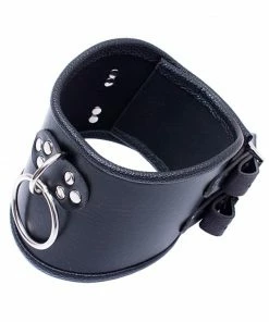 Laidtex Collars And Cuffs Black PU Leather Posture Collar 19 Laidtex Collars And Cuffs Black PU Leather Posture Collar