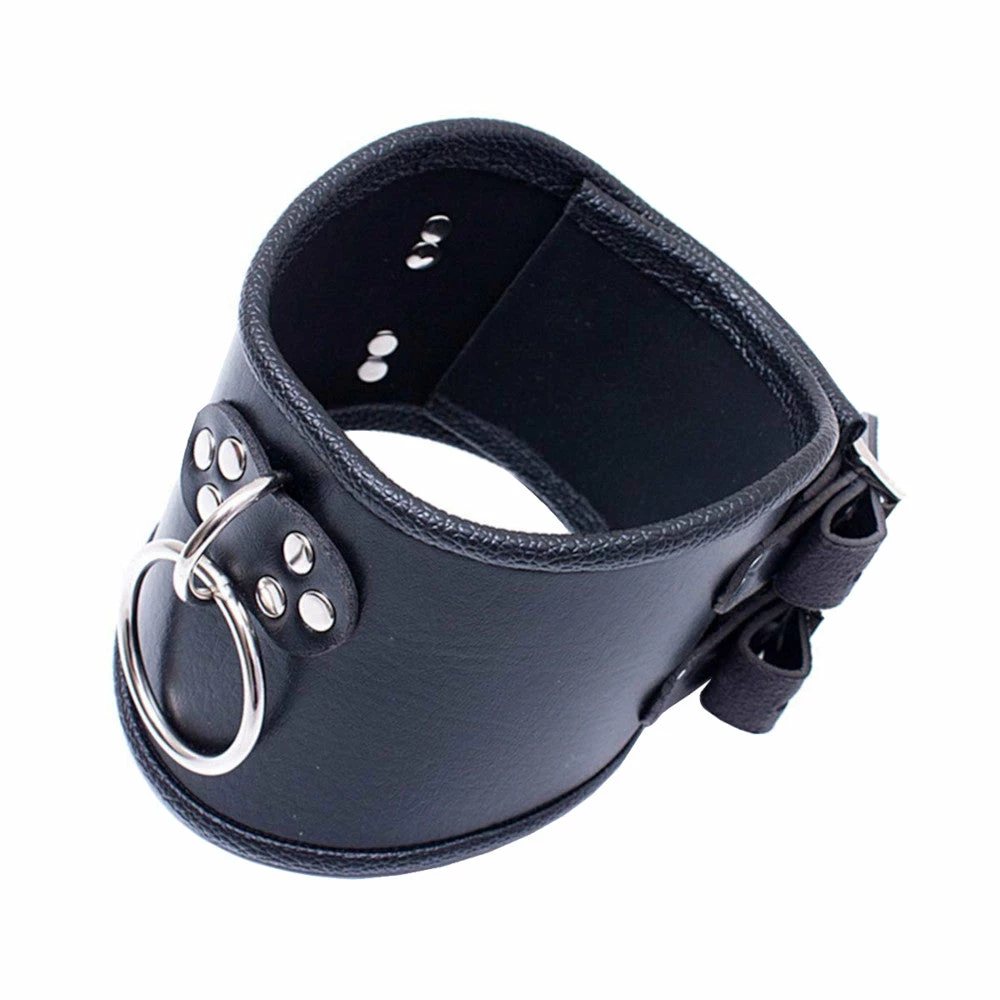 Laidtex Collars And Cuffs Black PU Leather Posture Collar 11 Laidtex Collars And Cuffs Black PU Leather Posture Collar
