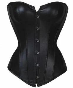 Laidtex Glamourous Faux Leather Corset