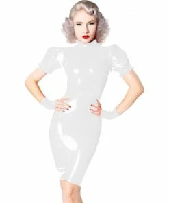 Laidtex Plus Size PVC Dress With Gloves 23 Laidtex Plus Size PVC Dress With Gloves