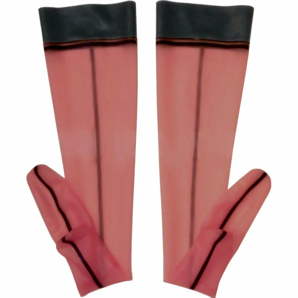 Latexfun Transparent Wet Look Stockings Latex Clothing 5 Latexfun Transparent Wet Look Stockings Latex Clothing