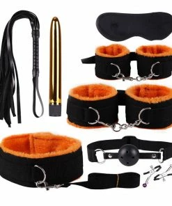 Laidtex Collars And Cuffs Set Of Bondage Handcuffs