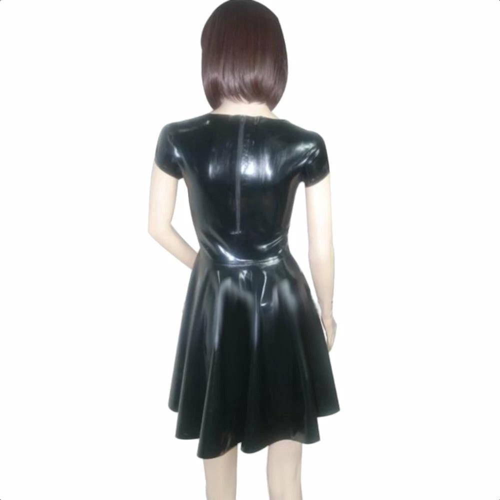 Latexfun Lovely Latex Skater Dress Latex Clothing 6 Latexfun Lovely Latex Skater Dress Latex Clothing