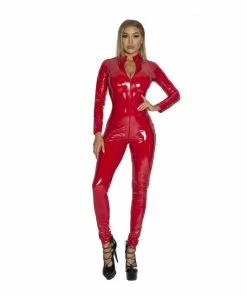 Laidtex Latex Clothing Curvacious Faux Leather Catsuit 19 Laidtex Latex Clothing Curvacious Faux Leather Catsuit