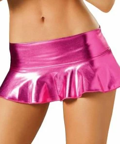 Laidtex Micro Mini Black PVC Skirt