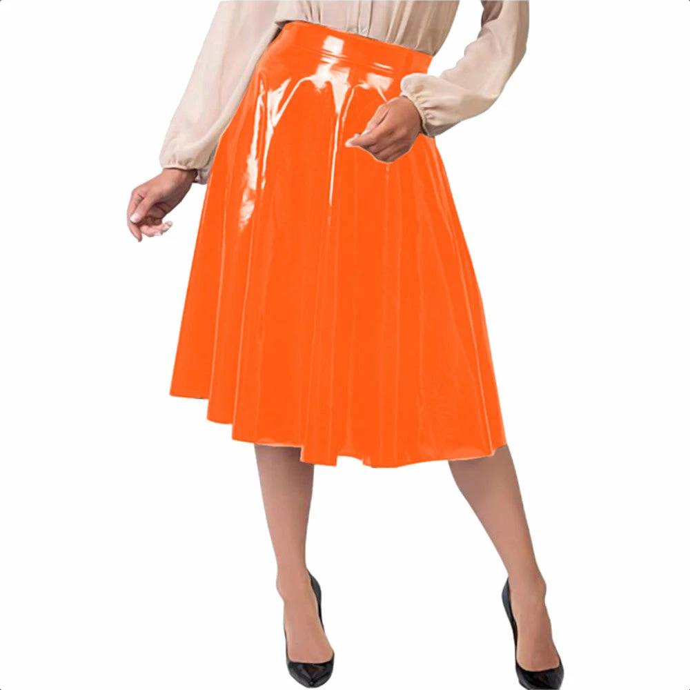 Laidtex Vintage Vinyl Midi Skirt 6 Laidtex Vintage Vinyl Midi Skirt