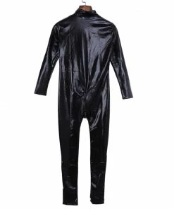 Laidtex Sultry Black Vinyl Jumpsuit Latex Clothing
