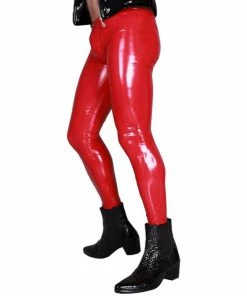 Laidtex Latex Clothing Skinny Leg Men's PVC Pants