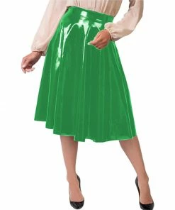 Laidtex Vintage Vinyl Midi Skirt 19 Laidtex Vintage Vinyl Midi Skirt