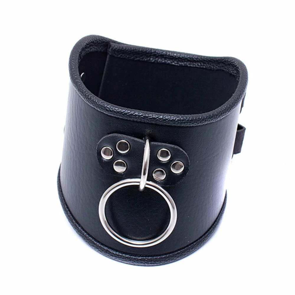 Laidtex Collars And Cuffs Black PU Leather Posture Collar 5 Laidtex Collars And Cuffs Black PU Leather Posture Collar