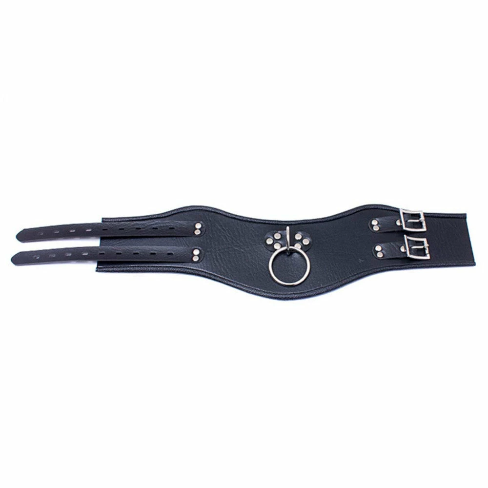 Laidtex Collars And Cuffs Black PU Leather Posture Collar 6 Laidtex Collars And Cuffs Black PU Leather Posture Collar