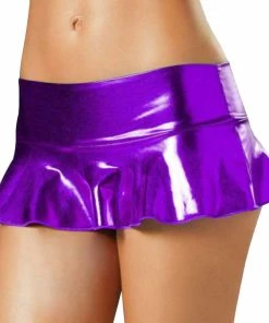 Laidtex Micro Mini Black PVC Skirt